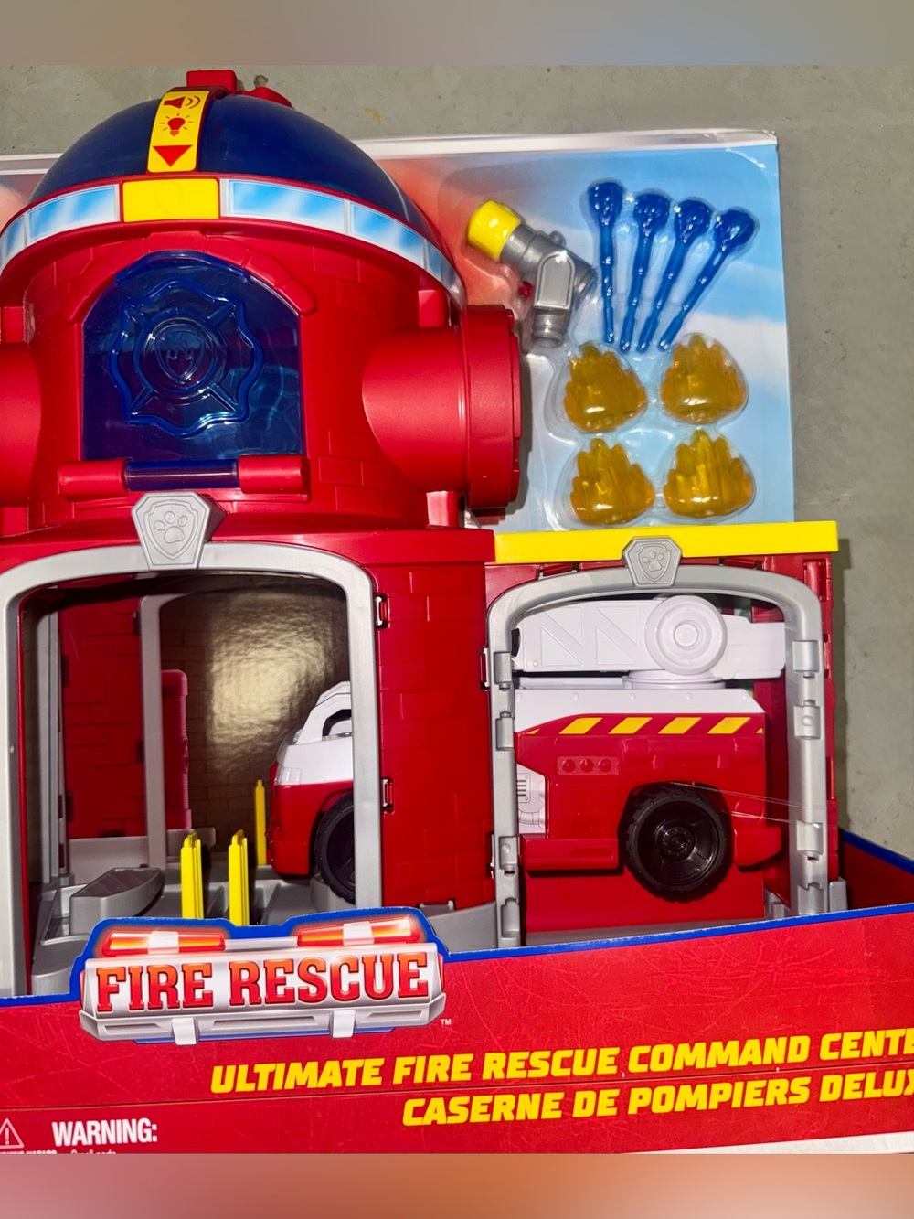 NIB Paw Patrol Ultimate Fire Rescue Command Center Playset - Marshall & Chase - Picture 2 of 6